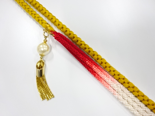 正絹　振袖用　手組帯締め